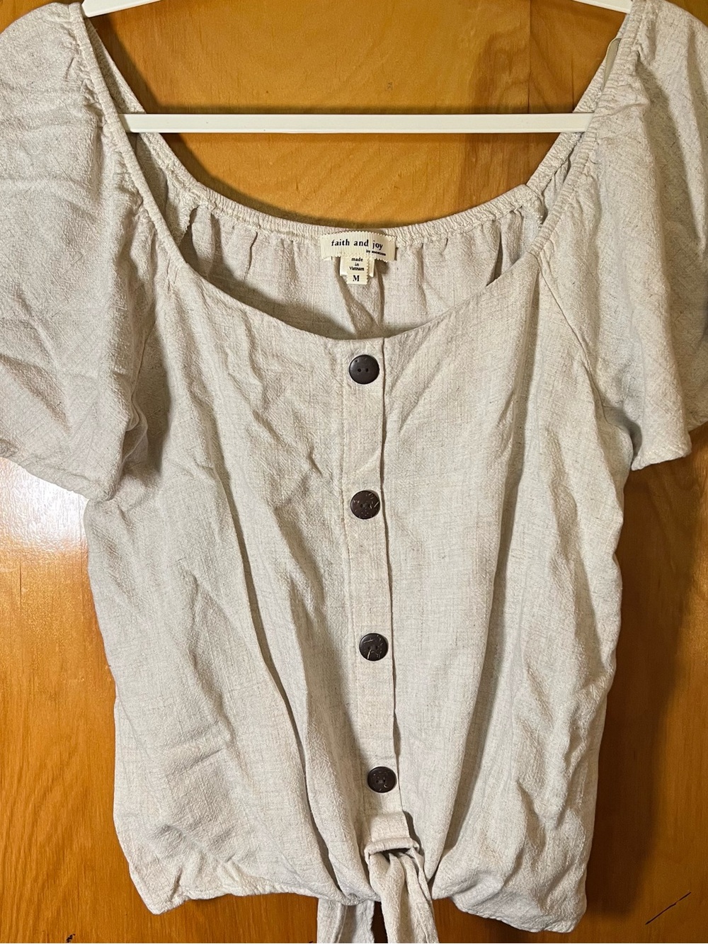 Women’s Faith and Joy Beige Blouse
